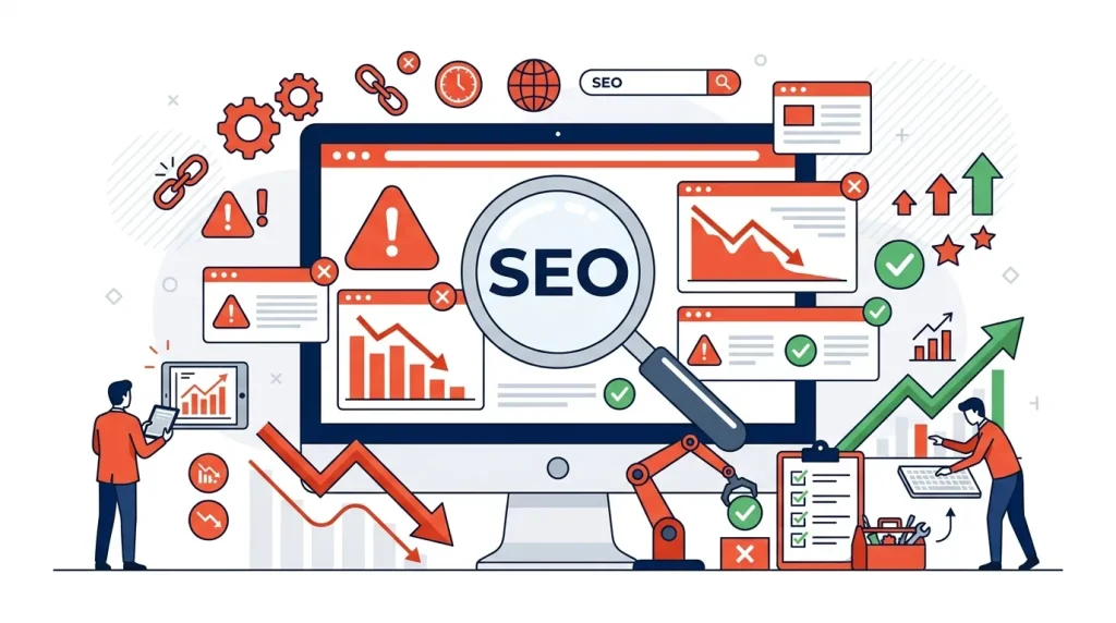 10 erreurs SEO WordPress